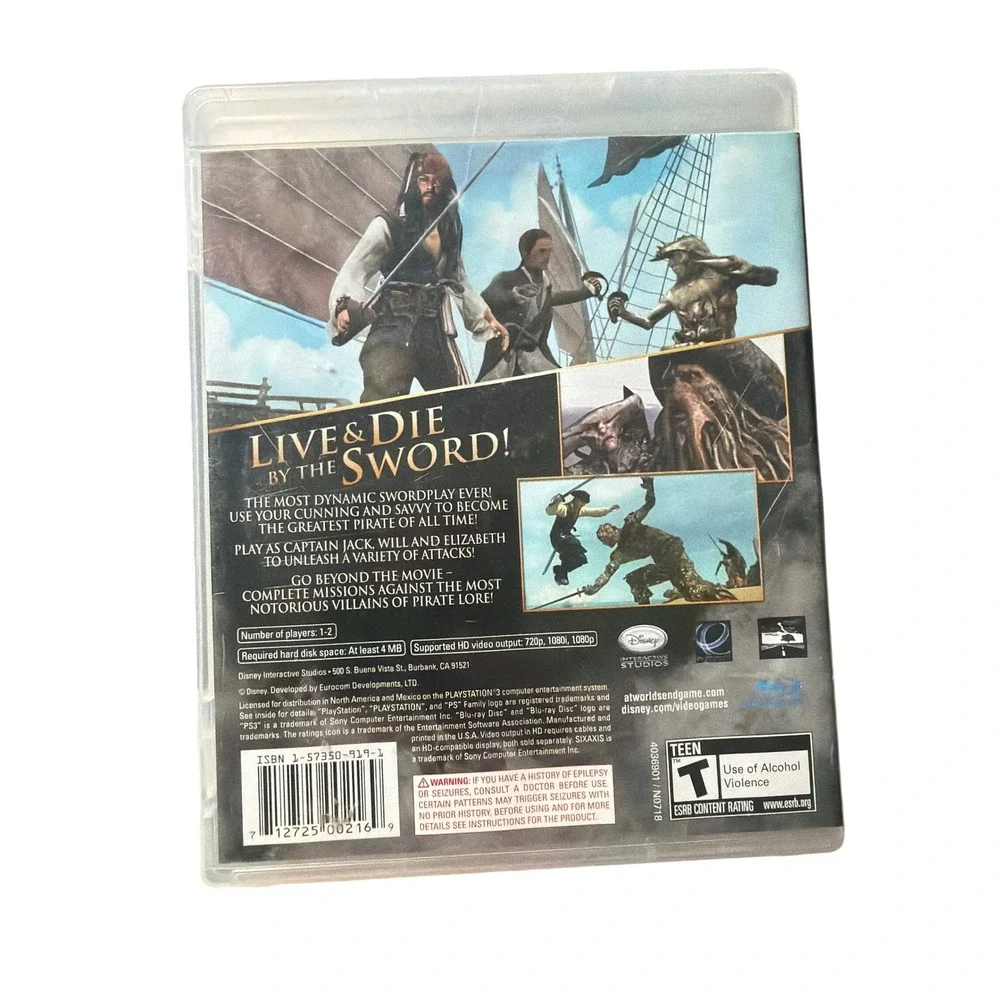 Pirates of the Caribbean At Worlds End Sony PlayStation 3 PS3 Game Disney CIB